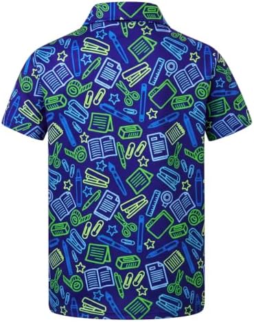 Cuddomper Boys Back to School Polo Golf Shirt Uniform Clothes 9-10 Years