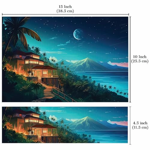 Image of Full Laptop Skin Bubble-Free HD Quality Sticker for Laptops Upto 15.6 inch Compatible with Apple /Dell /HP /Lenovo /Acer /Asus /Sony (Dustproof|Waterproof|Scratchproof|Reusable) - Beach House FL1