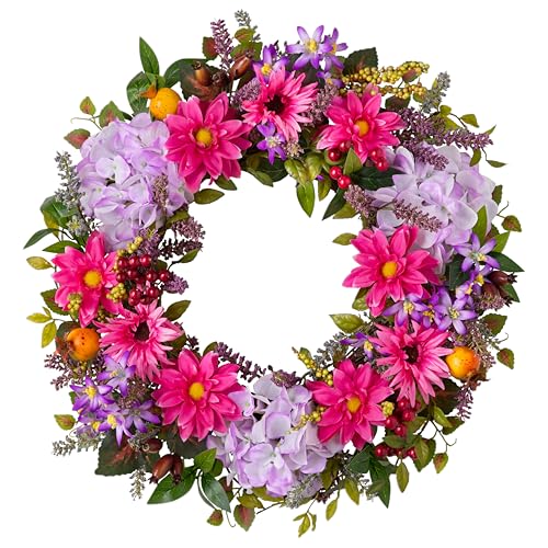 Balsam Hill Outdoor Vibrant Summer Bloom Spring & Summer Wreath