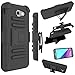 For Samsung Galaxy J3 Emerge Case, J3 Prime / J3 Eclipse / J3 2017 / J3 Luna Pro / Sol 2 / Amp Prime 2 / Express Prime 2 Cover, Zoeirc Shock Proof Dual Layer with Kickstand & Belt Clip Holster (black)