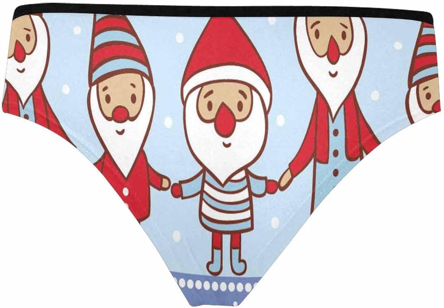 InterestPrint Low Rise Brief Stretch Underwear for Women's Panty Gnomes and Snowflakes : Clothing, Shoes & Jewelry