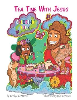 Paperback Tea Time With Jesus Coloring Book