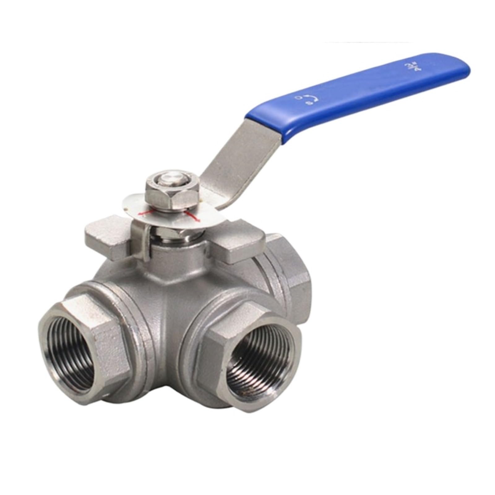 Válvula de bola para tuberías de agua y gas con conexión hembra NPT de 1/2 pulgada