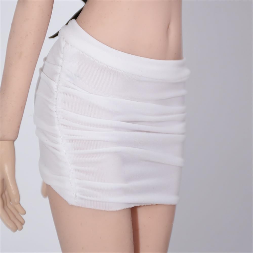 Tenue serrée blanche 1/6 accessoire figurine action femme vêtement poupée 30cm