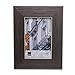 Kiera Grace Emery Picture Frame, 4 by 6-Inch, Brushed Pewter