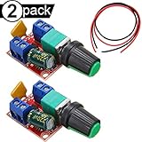 dimmer switch 12v dc Steuerleistung: 90W (maximal) Youmile 2PACK 5A Motor Drehzahlregler Modul Mini DC Motor PWM Drehzahlregler Schalter Regler Schalter LED Dimmer 3V 6V 12V 24V 35V Max 90W