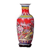 Uso: el jarrón de cerámica es adecuado para exhibir solo o con flores frescas o secas; perfecto para coleccionistas de jarrón, regalo y decoración de estantes, sala de estar, centro de mesa, mesa de café, casa de campo.
