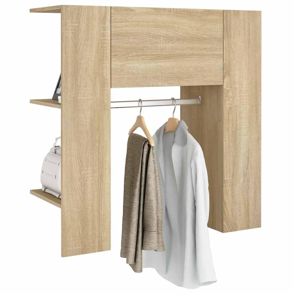 Eingangsregal Eiche Sonoma 97,5 x 37 x 99 cm Holz mehrschichtig