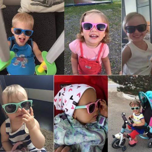 Classic Kids Silicone UV400 Eyewear for Boys Girls Goggles Children Sunglasses UV Protection4