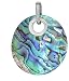 Produktbild ERCE Paua/Abalone Muschelschmuck Anhänger rund, 925 Silber
