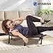 Stamina Folding Trampoline with Smart Workout App, Black - Portable Fitness Rebounder for Home Gym, Cardio & Strength Training, Jumping Exercise Equipment