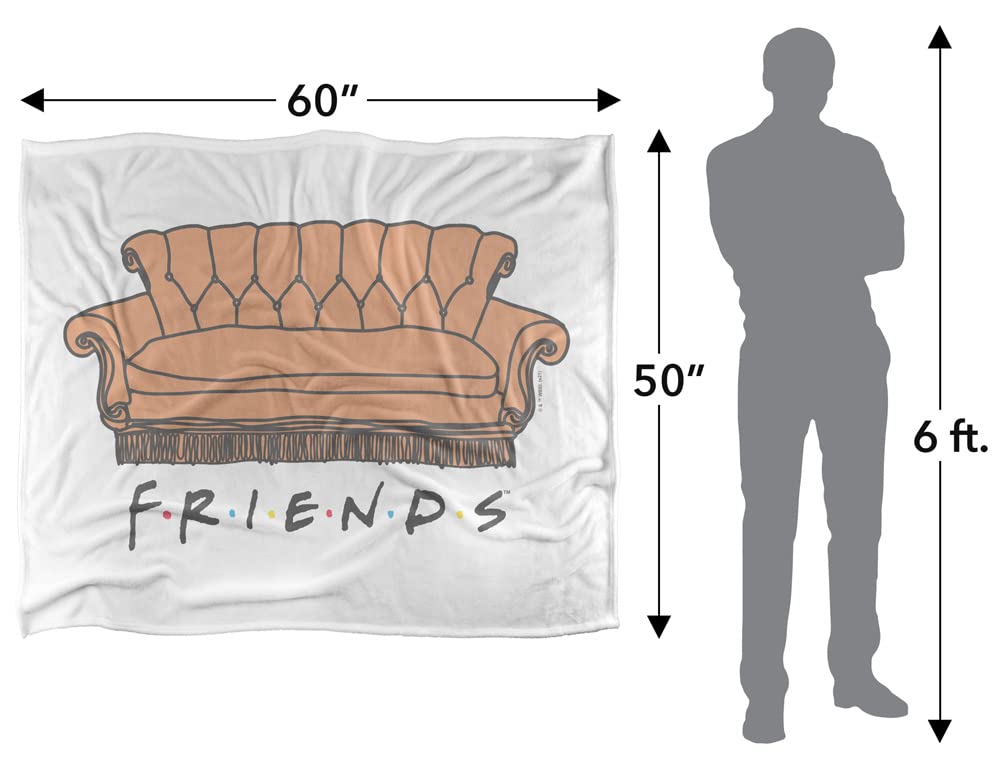 Friends Silky Touch Kuscheldecke, superweich, 152 x 127 cm