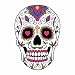 Sugar Skull Dios De Los Muertos Full Color Vinyl Decal - Sized for Stainless Steel Tumbler