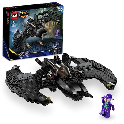 LEGO 76265 DC Batwing: Batman vs. The Joker Set, Iconic Aeroplane Toy from 1989 Film with 2 Minifigures, Classic Super Hero Playset, Birthday Gift Idea for Kids, Boys, Girls