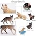 Toymany 8PCS Wolf Figures Forest Animals Toy Figurines - Realistic Jungle Zoo Animal Figurines，Educational Toy Cake Toppers Christmas Birthday Gift for Kids Boys Girls