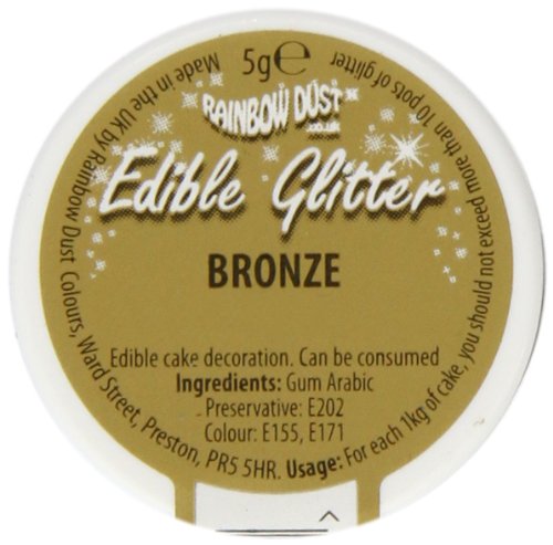 Preisvergleich Produktbild Bronze Edible Glitter