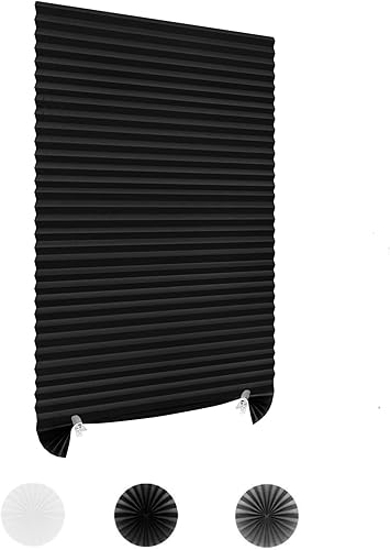 Miniatura 1 de Persianas para ventanas, persianas de papel mejoradas para ventanas, persianas temporales, persianas plisadas verticales, persianas autoadhesivas,