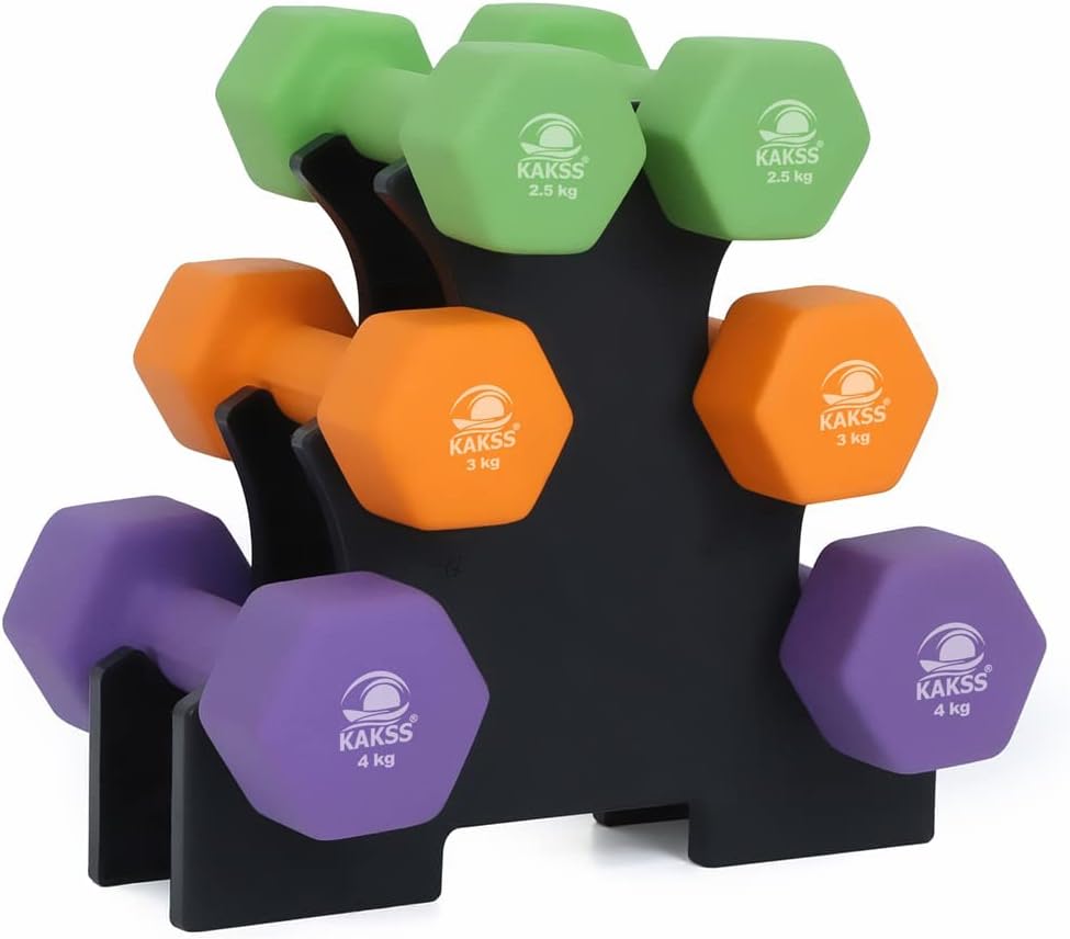 Kakss NEOPRENE Dumbbells sets for Gym Exercise (Proudly Made in India)