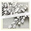Unicra Peigne à cheveux de mariage en argent Pièce à cheveux de mariage en strass Accessoires de cheveux en cristal pour femmes et filles #5