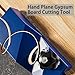 Hand Plane Gypsum Board Cutting Tool, Manual Woodworking Plane Bevel Chamfer Burrs Trimmer With 10PCS Blades, 45 Degree Edge Chamfer Tool for Gypsum Wood Dry Wall Planer (Blue)