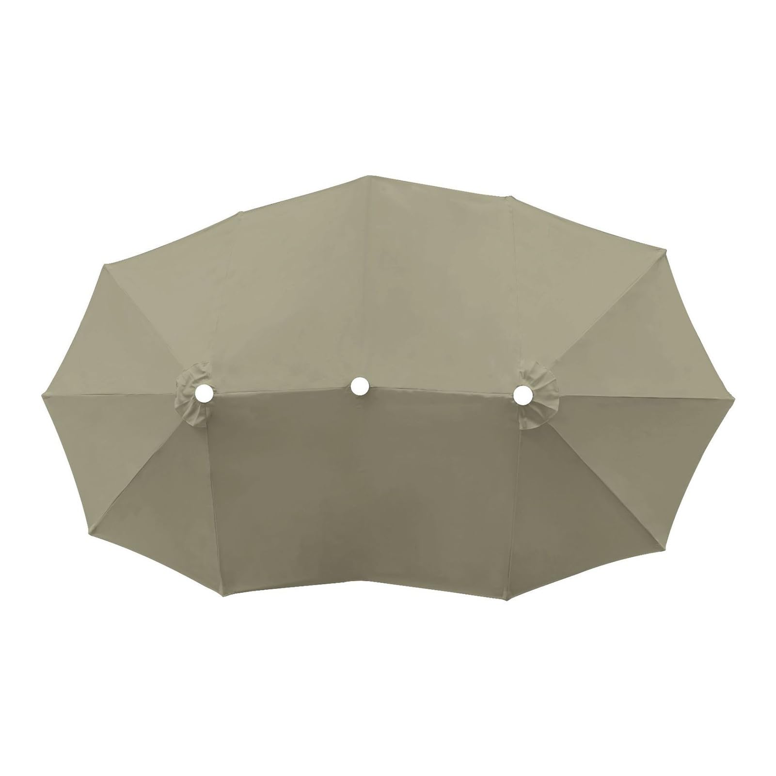 Toile parasol abîmée ? Remplacez la housse en gris clair 132cm