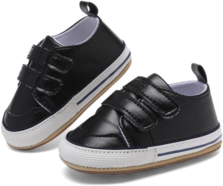 Clowora Baby Boys Girls Shoes Non-Slip Rubber Sole Sneakers Infant First Walking Toddler Crib Shoes Newborn Loafers Flats. - Image 2