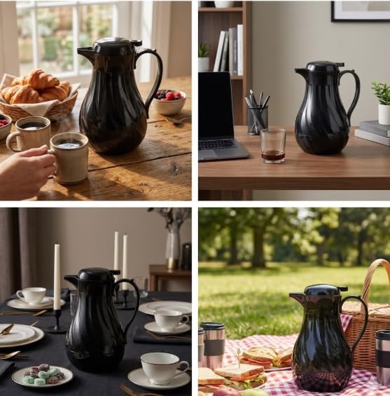 Swirl Beverage Server 42 oz Black 2 units
