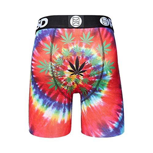 PSD Underwear Men's Tie Dye Boxer Brief 2XL Multi Color4