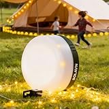 10 m de lumière, remise en place en un clin d’œil.Guirlande lumineuse 10 m (100 LED blanc chaud) pour arbres/haies, clôtures & fenêtres et auvents/portes de tente : ambiance extérieur + décor de chambre instantané. Bobine anti-nœuds pour un enroulement rapide et propre.
