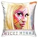 Nicki Minaj Jeter des taies d'oreiller 18 "X18 taies d'oreiller décoratives pour la Maison Housses de Coussin pour canapé Chambre Salon