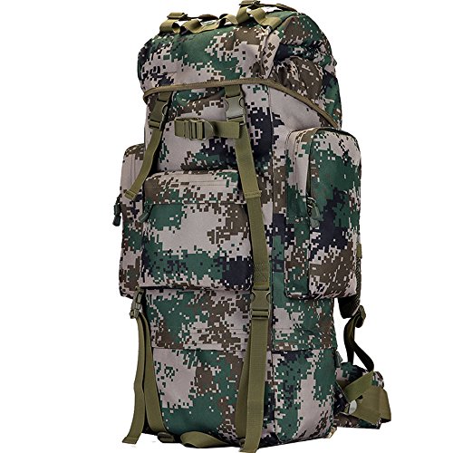 100Lアウトドアキャンプ登山バッグ 男性と女性のバックパック旅行バッグ 大容量戦術的な山の旅行のリュックサックZDDAB
