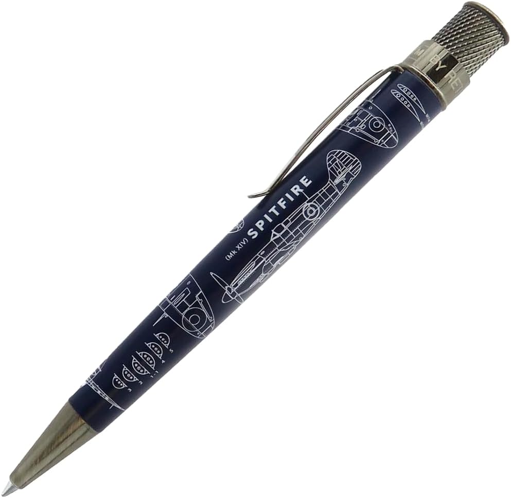 Retro 51 Tornado Imperial War Museums Rollerball Pen in Spitfire Blueprint
