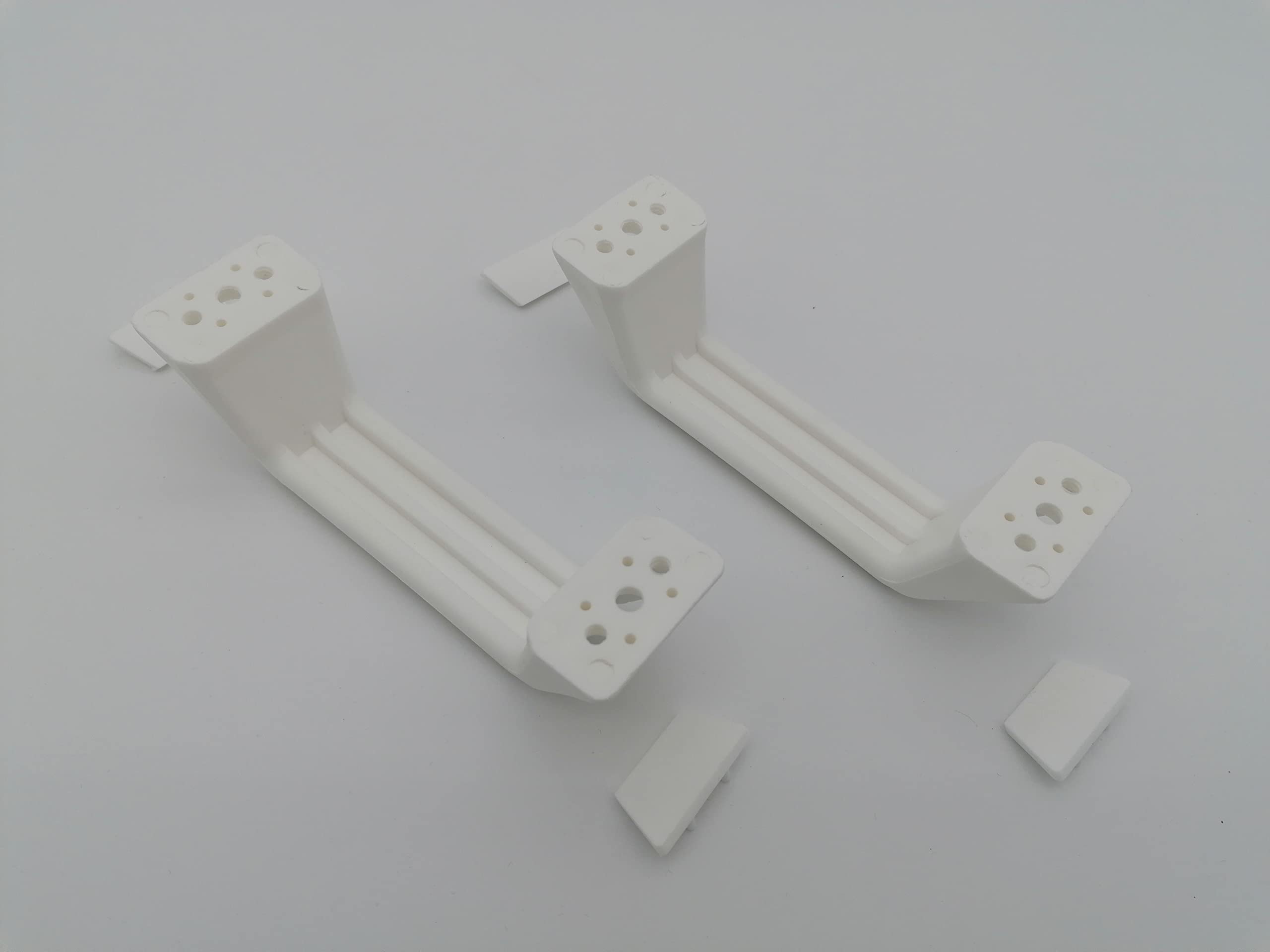CR-MOESANCO® Set di 2 maniglie di parcheggio per roulotte o rimorchio bianche