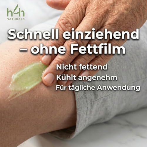 Hanf-Gel EXTRA STARK – Kühlend massagegel für Nacken, Rücken, Knie & Muskeln – mit 16 Pflanzenwirkstoffen inkl. Arnika, Beinwell… – Ansicht 3