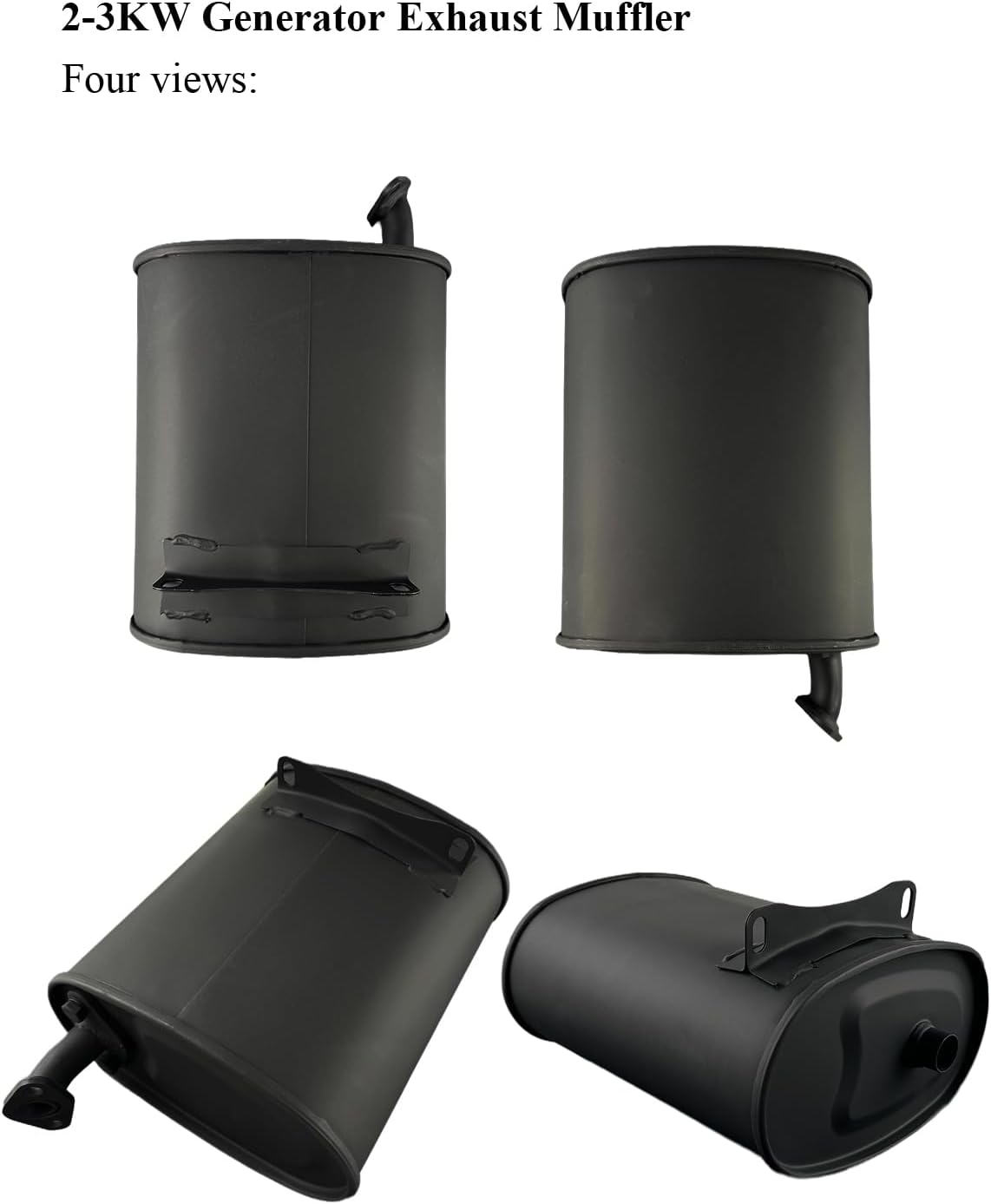 YAMAKATO Generator Muffler Silencer for Champion 4000 Westinghouse Duramax 4650 Predator 4000 Firman Honda & Clone GX160 GX200 212cc 196cc 224cc Jiangdong etc.