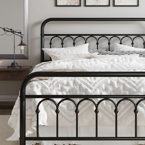 Allewie 14 Inches Queen Size Metal Platform Bed Frame...