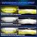 Jumpdy Led Grill Driving Lights with Super Bright Work Light Kit, White/Yellow Fog Lights for Truck/Car/Offroad/UTV (2PCS)