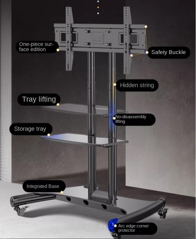 Soporte móvil universal para TV de 32 a 75 pulgadas miniatura 4