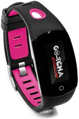 Go-Tcha Evolve LED-Touch Wristband Watch for Pokemon Go with Auto Catch and Auto Spin - Black/Pink