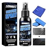 Meoeot Renovador de Plástico Auto, 120ml Extra Fuerte Spray Renovador de Plástico, Limpia y Cura Plástico Goma Cuero, Previene Envejecimiento Prematuro, Impermeable, Protección UV