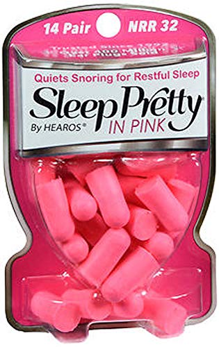 Sleep Pretty in Pink Women's Ear Plugs 14 Pair (Pack of 2)