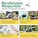SummStop Wespenfalle 2 Stück – Effektive Insektenfalle für Wespenabwehr - Extra groß - Wespenfalle für draußen - Anti Wespen - Lebendfalle zum Aufhängen - Umweltfreundlich