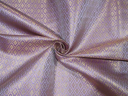 Tissu brocart de soie lavande 44 pouces BRO711 pour rideaux et coussins de luxe