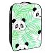 Caja de almacenamiento para zapatos de viaje y uso diario Panda Feed On Bamboo Zapatero organizador portátil impermeable hasta 12 yardas con doble cremallera y 4 bolsillos