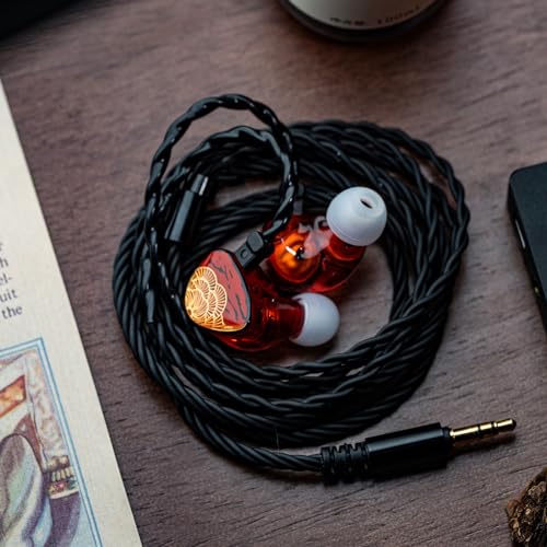 Image of Linsoul TANGZU x HBB XuanNv in Ear Monitor, 2 Dynamic Driver HiFi IEM Earphones, Wired Gaming Earbuds with 3D Printed Resin Shell, Detachable 2Pin Single Crystal OFC Cable for Musician Audiophile