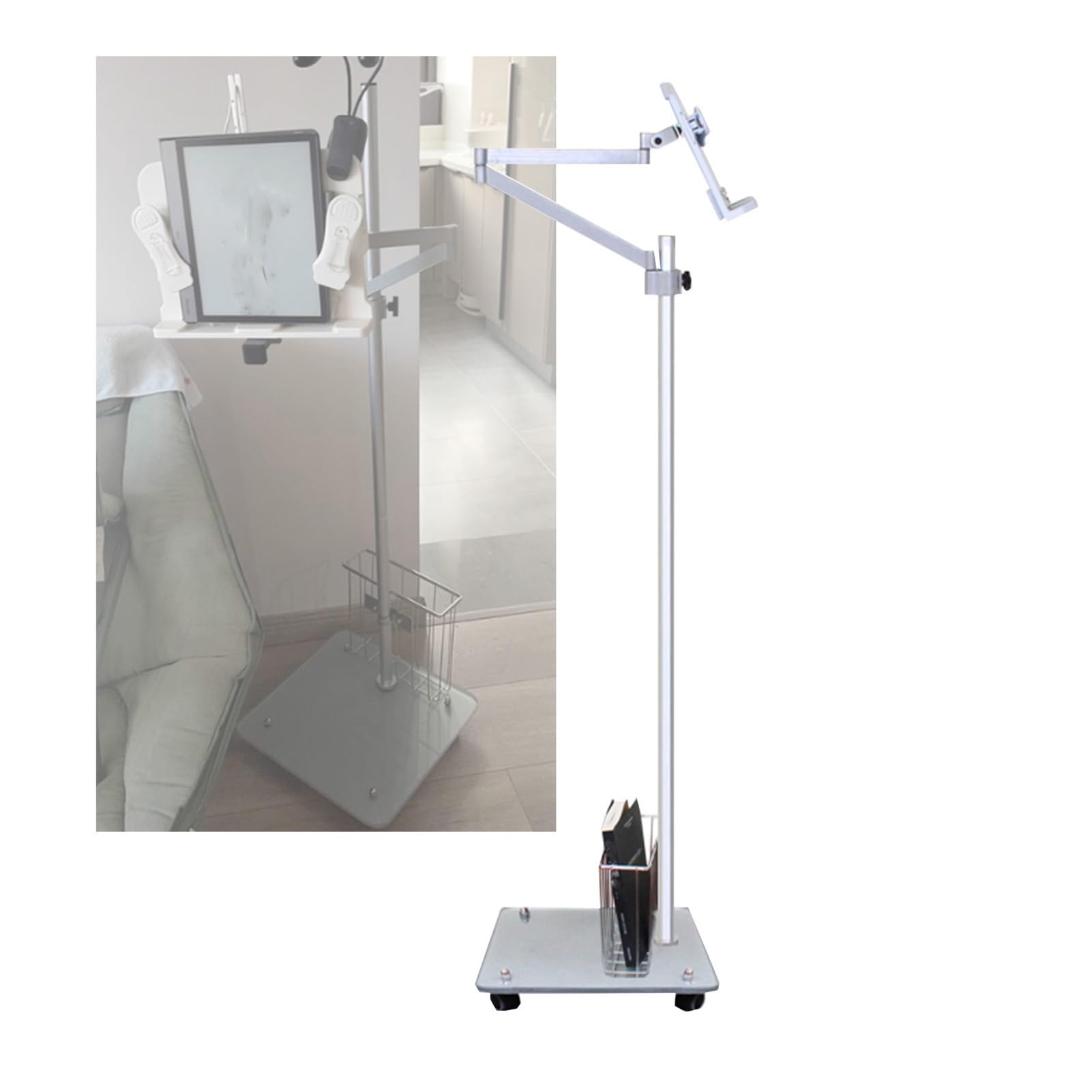 Supporto da tavolo portatile for tablet, supporto for spartiti musicali | Elevata capacità di carico, for laptop e ricette di libri di spartiti for l'home office