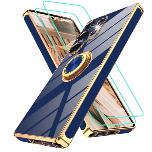 Coque Samsung Galaxy S25 Ultra antichoc avec anneau 360 et béquille magnétique