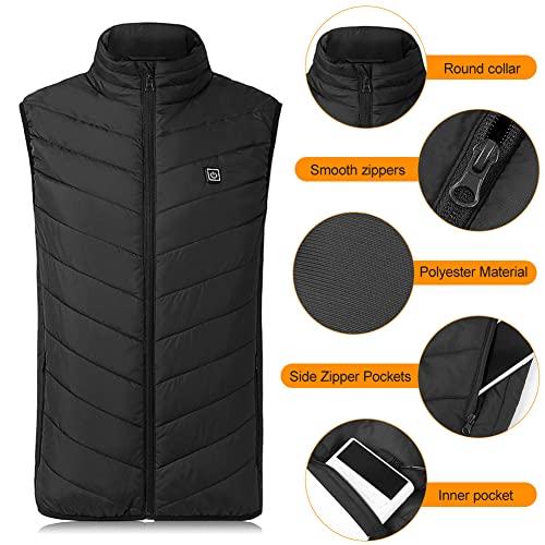Chaleco calefactor MFXI contra el frío extremo lavable y de plumón corporal 3