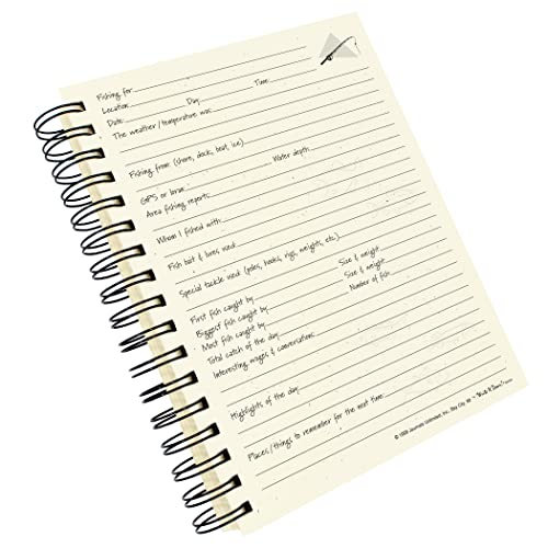 Journal de pêcheur La Pêche carnet de notes kraft pour techniques de pêche et captures