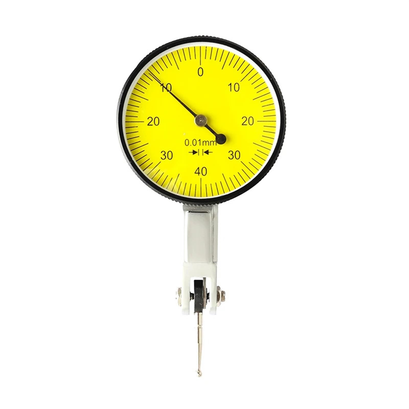 Indicatore comparatore di precisione da 0,01 mm Misuratore da 0-10 mm Indicatore di risoluzione preciso da 0,01 mm Indicatore di misurazione Strumento Strumento Comparatore(Small Dial Indicator)